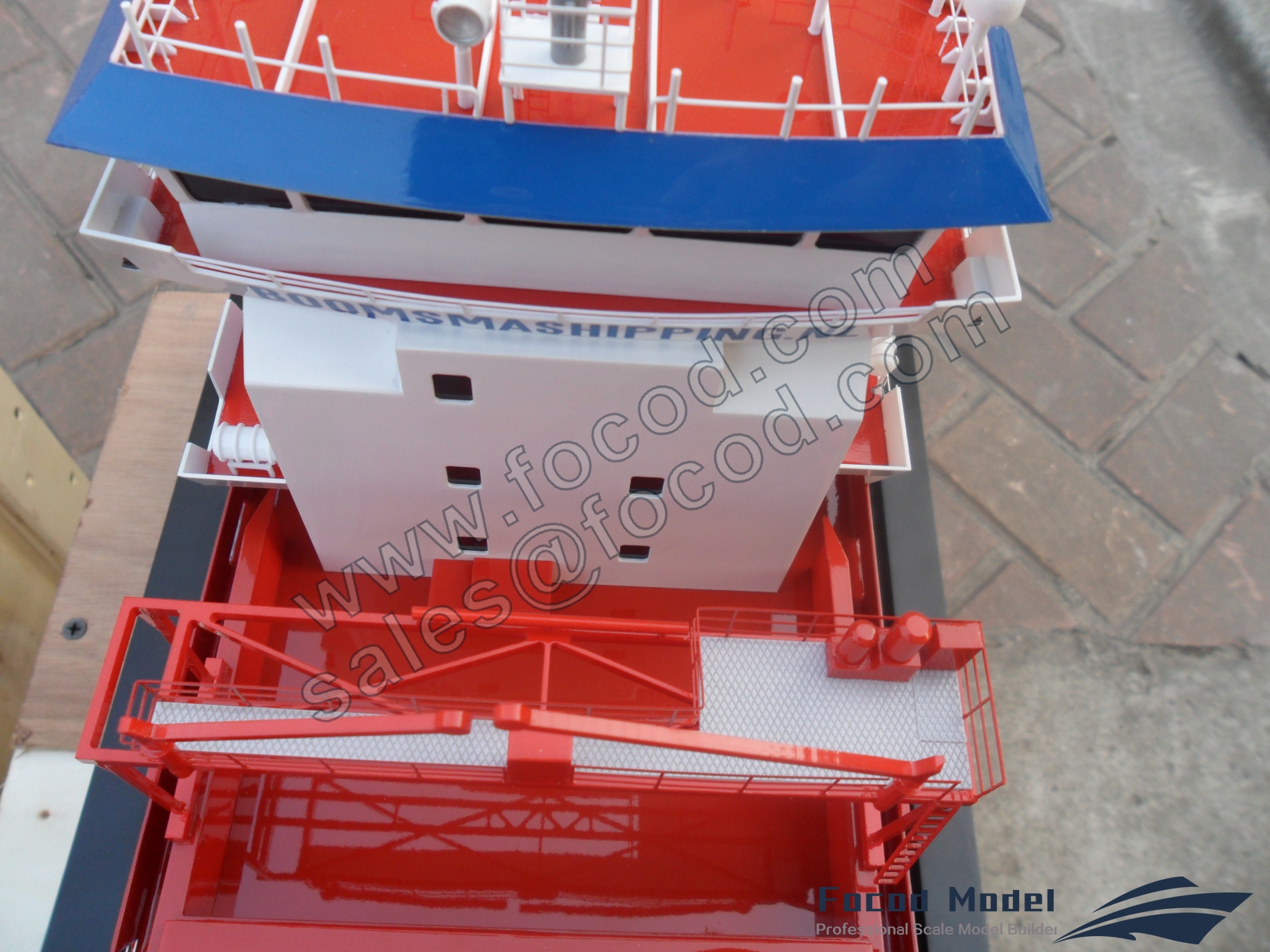 custom made model of 118m General Cargo vessel